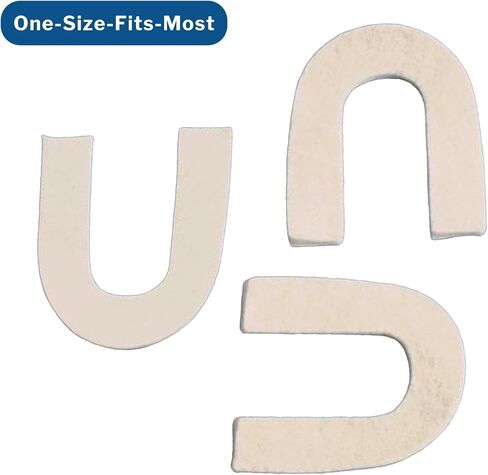 McKesson Heel Spur Pads - رغوة ، لاصقة ، شكل حدوة حصان - البيج ، حجم واحد يناسب أكثر ، 1/4 بوصة ، 12 العد in Saudi Arabia