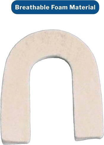 McKesson Heel Spur Pads - رغوة ، لاصقة ، شكل حدوة حصان - البيج ، حجم واحد يناسب أكثر ، 1/4 بوصة ، 12 العد in Saudi Arabia