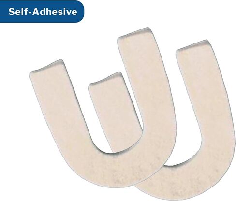 McKesson Heel Spur Pads - رغوة ، لاصقة ، شكل حدوة حصان - البيج ، حجم واحد يناسب أكثر ، 1/4 بوصة ، 12 العد in Saudi Arabia