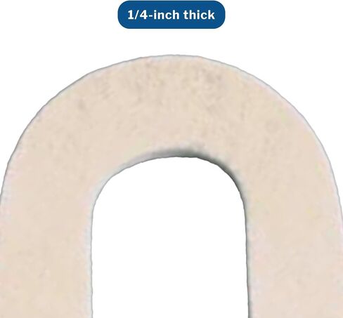 McKesson Heel Spur Pads - رغوة ، لاصقة ، شكل حدوة حصان - البيج ، حجم واحد يناسب أكثر ، 1/4 بوصة ، 12 العد in Saudi Arabia