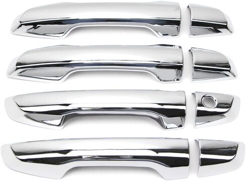 Door Handle Cover for Honda CR-V CRV 2017 2018 2019 2020 2021 2022 2023 Chrome Exterior Trim Decoration Protector Cap (w/o Smart Keyhole) in Saudi Arabia