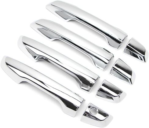 Door Handle Cover for Honda CR-V CRV 2017 2018 2019 2020 2021 2022 2023 Chrome Exterior Trim Decoration Protector Cap (w/o Smart Keyhole) in Saudi Arabia