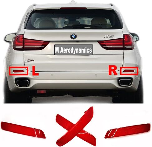 Rear Reflector for 14-18 BMW X5 F15 M Sport Fit 25d 25dX 28iX 30dX 35iX 40dX 40e 50iX SAV 2014 2015 2016 2017 2018 Bumper Right Driver Side 63147847592 in Kuwait