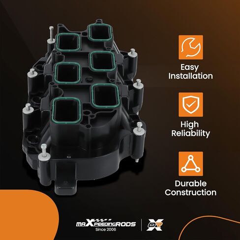 maXpeedingrods 5184199AF Full Aluminum Lower Intake Manifold for Dodge Challenger Charger Journey Jeep Grand Cherokee Wrangler Chrysler 200 300 Town & Country V6 3.6L in Kuwait
