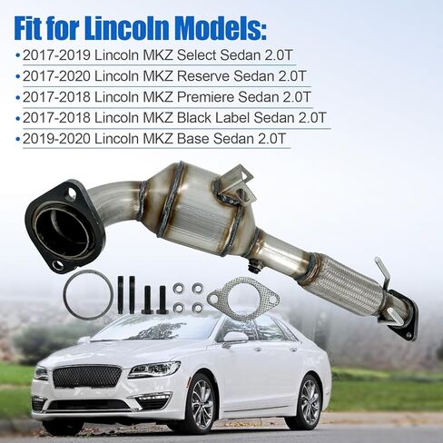 محول الحفاز متوافق مع Ford Edge 2015-2018 ، Ford Fusion 2017-2020 ، Lincoln MKZ 2017-2020 2.0T L4 Direct-Fit #674-086 (EPA Compliant) in Saudi Arabia