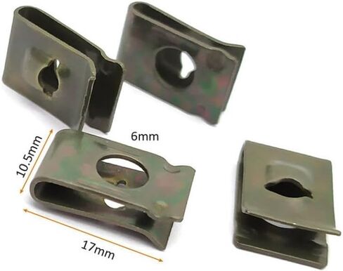 70pcs Set M4 M5 M6 Car U Type Clips Reed Nuts 5mm 6mm 4mm Self-Tapping Fasteners for Auto Motorcycle Scooter ATV Moped in Saudi Arabia