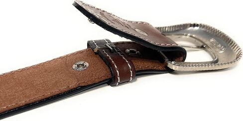 Men's Heavy Duty Genuine Leather Basket Weave Western Casual or Work Belt in Saudi Arabia