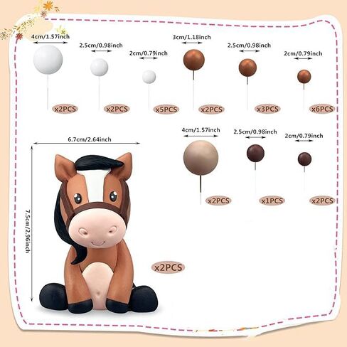 Cowboy Cake Decorations Cowboy Hat and Boot Cake Toppers Western Cowboy Cowgirl Birthday Baby Shower for Western Theme Party Favors Supplies (Brown) in Kuwait