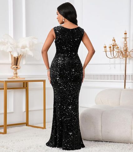 النساء مثير الترتر قبالة الكتف Bodycon المساء Maxi فستان in Kuwait