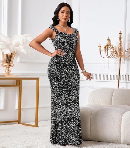 النساء مثير الترتر قبالة الكتف Bodycon المساء Maxi فستان in Kuwait