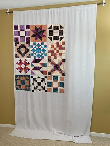 Prop-it Quilter's Design Wall Curtain 60 "x108"-أبيض in Saudi Arabia