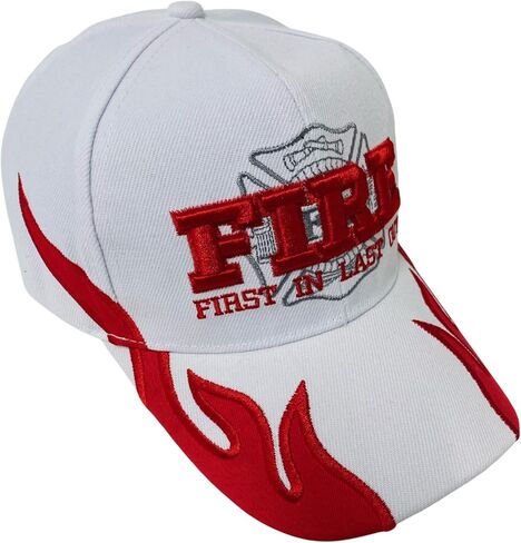 Embroidered Fire Department ‘First in Last Out’ Baseball Cap – Unisex Adjustable Firefighter Hat in Saudi Arabia