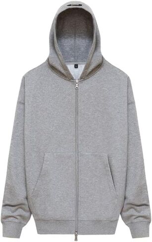 FATE Heavyweight Fleece Double Zip Hoodie for Men – Oversized Drop Shoulder, 360 GSM Cotton Fleece, Zip-Up Streetwear in Saudi Arabia