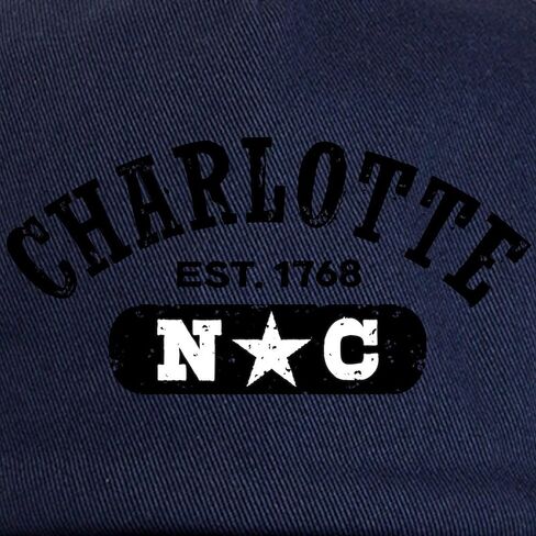 Cafepress Charlotte NC Cap Cap قابلة للتعديل in Saudi Arabia