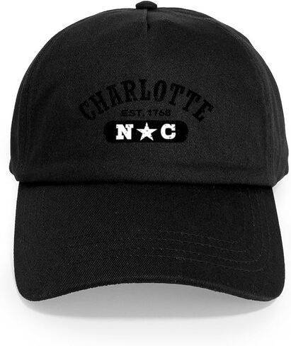 Cafepress Charlotte NC Cap Cap قابلة للتعديل in Saudi Arabia