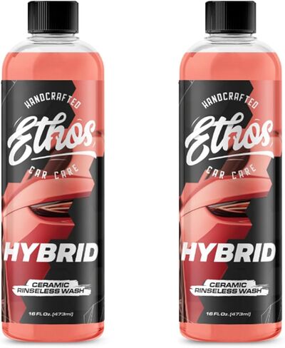 Ethos Hybrid Ceramic Rinseless Car Wash - Spot Free Rinse for Cars Waterless Wash - No Rinse Car Wash - Spot Free Car Wash (16oz) in Saudi Arabia