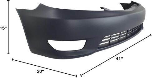 BUMPERS THAT DELIVER - Primered, Front Bumper Cover Fascia Compatible with 2005 2006 Toyota Camry w/Fog 05 06, TO1000285 in Saudi Arabia