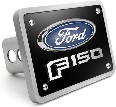 مصنوع لـ Ford F150 2015 UP 3D Logo Black 3/8 "سميك بليت السحب من الألومنيوم غطاء السحب in Saudi Arabia