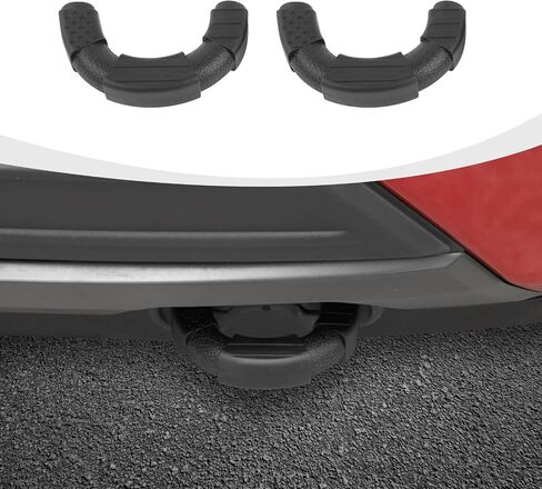 Tow Hook Cover fit for Ford F150 2009-2025, USA Flag Front Bumper Tow Hooks Hitch Accessories, Black in Saudi Arabia