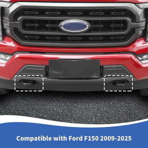 Tow Hook Cover fit for Ford F150 2009-2025, USA Flag Front Bumper Tow Hooks Hitch Accessories, Black in Saudi Arabia