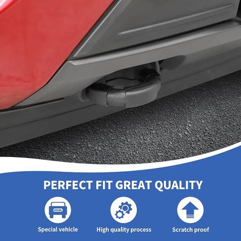 Tow Hook Cover fit for Ford F150 2009-2025, USA Flag Front Bumper Tow Hooks Hitch Accessories, Black in Saudi Arabia