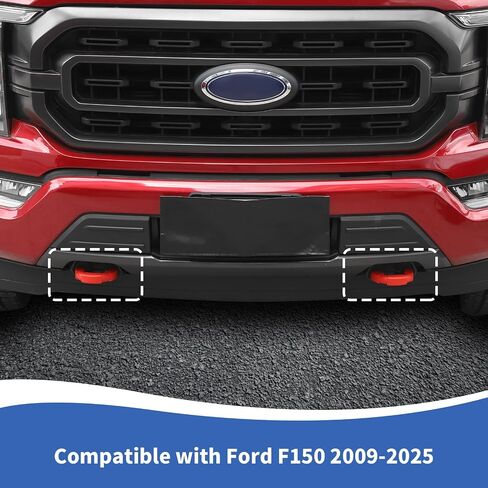Tow Hook Cover fit for Ford F150 2009-2025, USA Flag Front Bumper Tow Hooks Hitch Accessories, Black in Kuwait