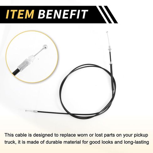 1 PCS Hood Latch Cable لتويوتا 4Runner 1996-1998 Front Hood Cable Cable Cable Cable No.5363035020 Black in Saudi Arabia