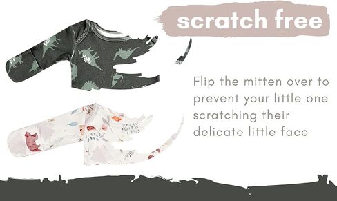 Newborn Baby Long Sleeve Sleeper Gown with Mittens Knotted Gown Coming Home Outfit Nightgown Hat Set 2 Pieces in Kuwait