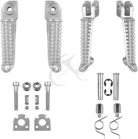 TCMT Front Rear Footrests Foot Pegs Fits For Yamaha YZF R1 1998-2019 YZF R6 2003-2020 in Saudi Arabia