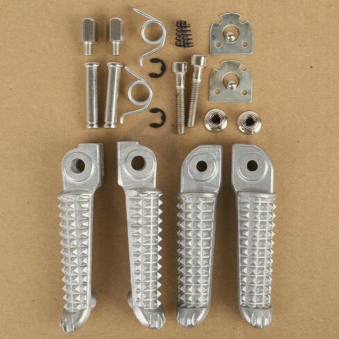 TCMT Front Rear Footrests Foot Pegs Fits For Yamaha YZF R1 1998-2019 YZF R6 2003-2020 in Saudi Arabia