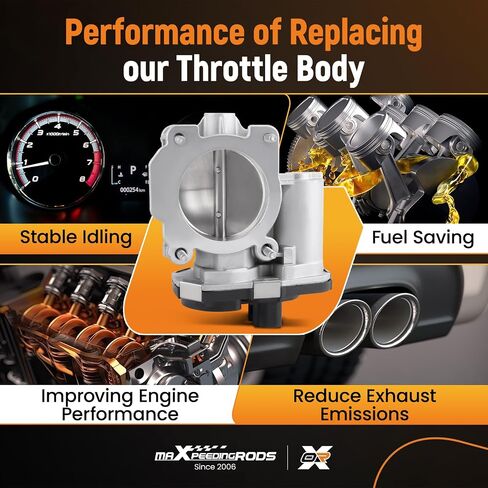 MaxPeedingrods Body Electronic Throttle Body S20015 لـ Chevy Equinox HHR Malibu 2008-2010 ، لـ Buick Lacrosse Regal ، لتضاريس GMC ، ل Pontiac G6 ، لزحل Aura Vue ، 12631186 67-3014 in Kuwait