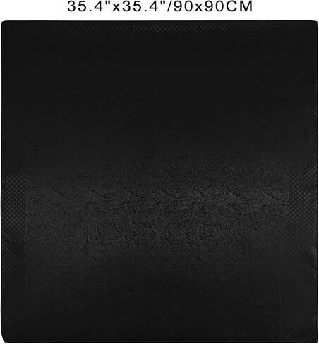 GERINLY Men Silk Feel Dress Scarf Square 35 Inch, Formal Suit Scarves Elegant Ascot, Gentleman Neck Wrap in Saudi Arabia