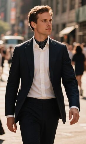 GERINLY Men Silk Feel Dress Scarf Square 35 Inch, Formal Suit Scarves Elegant Ascot, Gentleman Neck Wrap in Saudi Arabia
