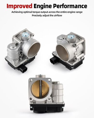 Electronic Throttle Body Compatible with Nissan Altima 2002 2003 2004 2005 2006 2007 2008 Sentra X-Trail L4 2.5L, GAS, Base Spec V LE SLX Limited Edition 4WD SE XE SLX, Replace S20053 TB1002 in Saudi Arabia
