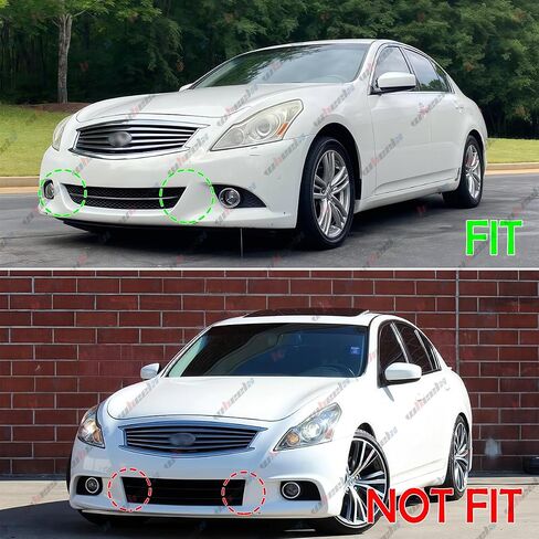 #622541NF1A IN1036100 Front Bumper Lower Grille Compatible with 2010-2013 Infiniti G37 Sedan | 2011-2012 G25 (Base/Journey) | 2015 Q40 (Base/Journey), Replacement Under Gill (Matte Black) in Saudi Arabia