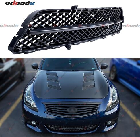 #622541NF1A IN1036100 Front Bumper Lower Grille Compatible with 2010-2013 Infiniti G37 Sedan | 2011-2012 G25 (Base/Journey) | 2015 Q40 (Base/Journey), Replacement Under Gill (Matte Black) in Saudi Arabia
