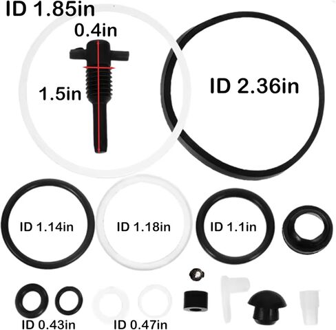 15PCS Hydraulic Floor Jack Seal Kit, 3 Ton Horizontal Jack Oil Seal Complete Set with O-Ring Seals, Universal Repair Kit for SUV, Truck & Automotive Hydraulic Jacks in Kuwait