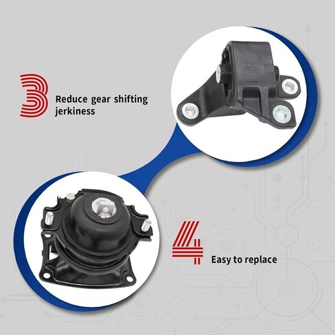 4PCS Engine Motor and Transmission Mount Set A65057 A4587 Compatible with Odyssey Touring Elite 2011-2016 3.5L A4575EL A65017EL in Saudi Arabia