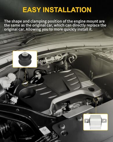 OCPTY Engine Motor Mount Transmission Mount Kit for Mercedes-Benz C230 1997-2000 2002, C280, C43 AMG, E300, SLK32 AMG, SLK320, CLK320, CLK430, CLK55 AMG Automatic Trans # A7060, A7060, A7098 (3PCS) in Saudi Arabia