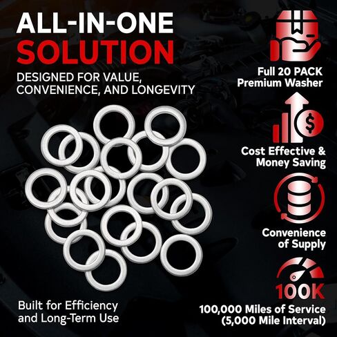 VOTEX - غسالة STIR CRESS PLUT PLUT FITS KAWASAKI ER500 Z500 SE ABS (2024-2025) - 20 حزمة - مصنوعة في الولايات المتحدة الأمريكية in Saudi Arabia