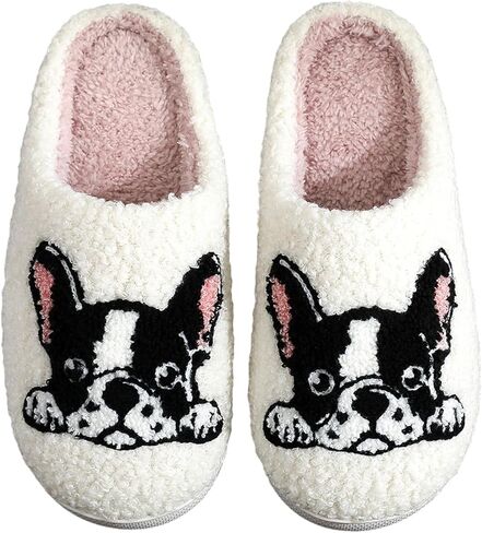 House Slippers for Women, Strawberry Slippers Red Heart Slippers, Home Flower Checker Slippers, Winter Fuzzy Bedroom Slippers, Soft Indoor Outdoor Cute Slippers, Cozy in Kuwait