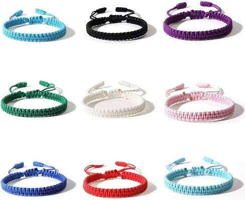 Boho Surfer Bracelets يدويًا خيطًا محبوكًا حبلًا مضفرًا الصيف الصيف الصياد يوجا كابالا حماية أساور صداقة محظوظة للزوجين من الرجال للمجوهرات الشاطئية المضاد للماء in Kuwait