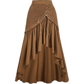 دانتيل فيردوسا للسيدات حتى التنورة الطويلة غير المتناظرة تنانير بوهو كشكش in Kuwait