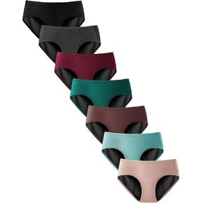 Period Underwear for Women and Teens Heavy Flow Menstrual Panties Incontinence Leakproof 7 Pack in Kuwait