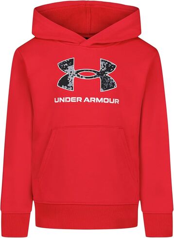 سترة بغطاء رأس بشعار Under Armour UA RIVAL، شعار Horizon Blue/Quilt، 4T in Saudi Arabia