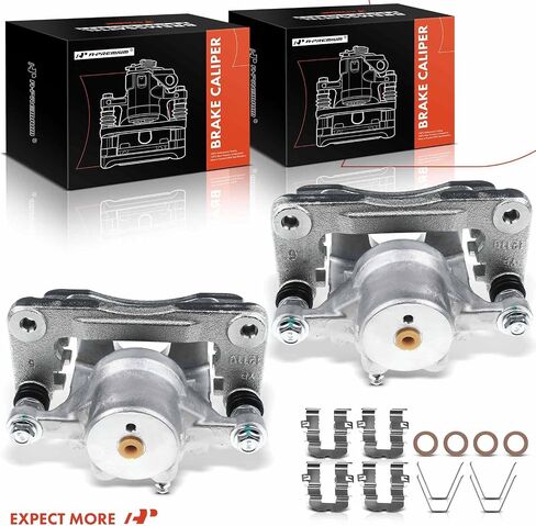 A -Premium Disc -Disc Cariper Assembly مع قوس متوافق مع نماذج KIA المختارة - Sedona 2015 2017 2017 2018 2019 2020 2021 V6 3.3L - Driver الخلفية وجانب الركاب in Saudi Arabia