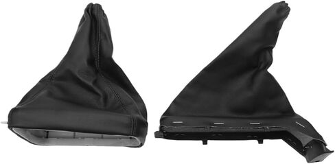 2Pcs Car Handbrake Gear Shift Boot Gaiter Gaitor Pu Leather Black for Opel Astra G Zafira A for Vauxhall in Saudi Arabia