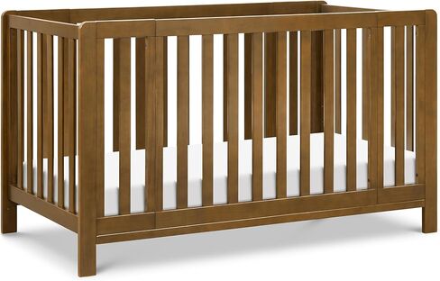 Carter's by daVinci Colby Grow 6-in-1 Convertible Bassinet to Crib in Walnut, GREENGUARD Gold Certified, Removable Wheels in Kuwait