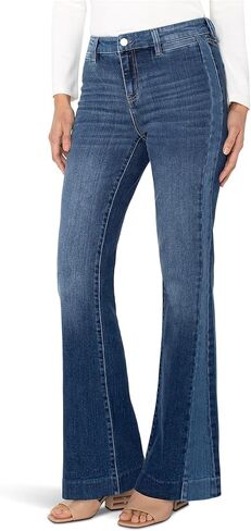 Liverpool Women's Hannah Flare with Blocking Details Mid-Rise Jeans 30" Inseam in Saudi Arabia