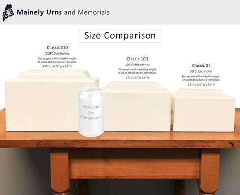 Carerra Cremation Urn - Personalized - Cultured Marble - 210 Cubic Inch Capacity - Customized Urns for Ashes for People up to 200 Pounds - Personalized Memorial in Kuwait